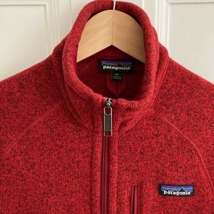 Patagonia Red Better Sweater full-zip jacket